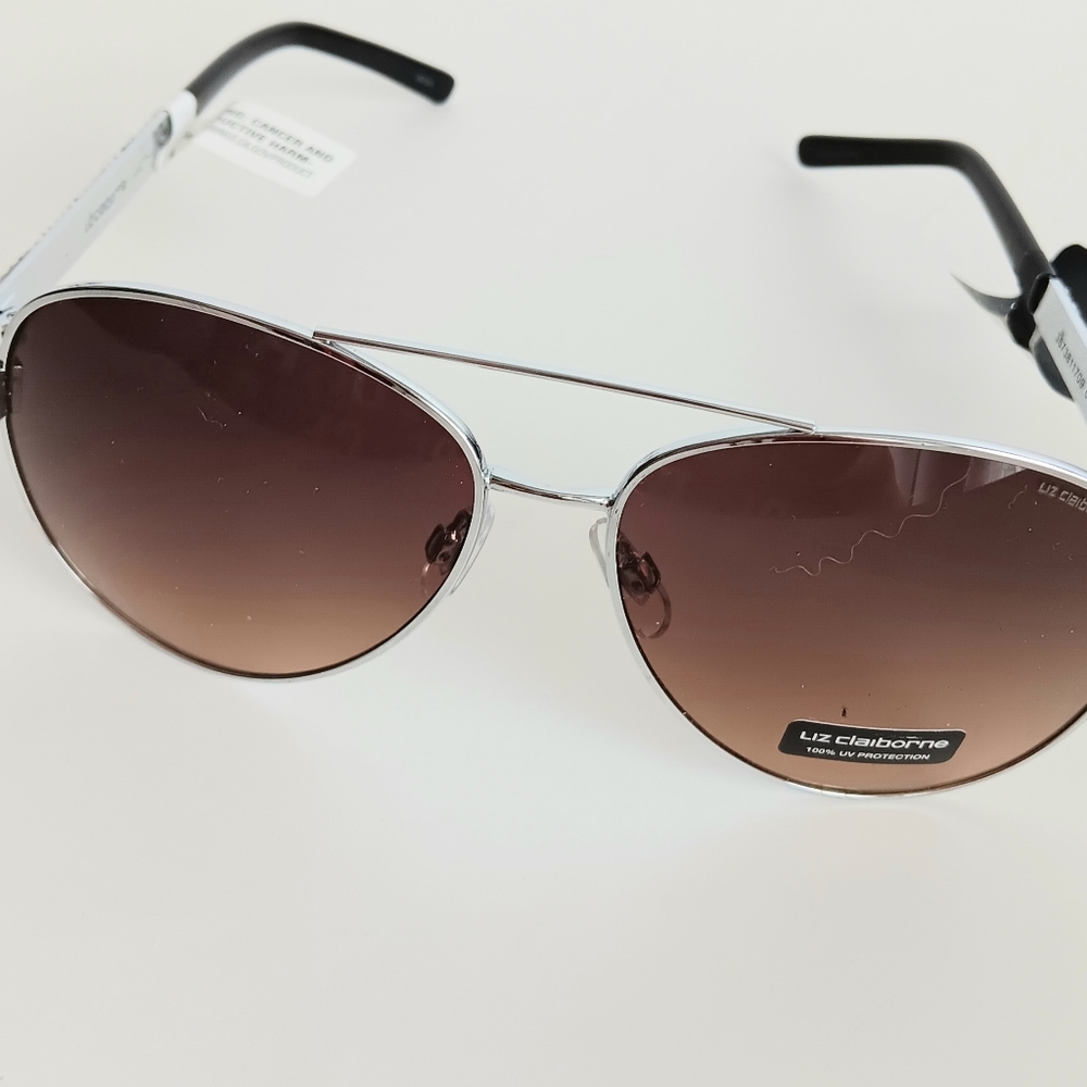 Liz Claiborne Brown and Silver Sunglasses